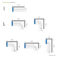 Platzsparende Mittelholmtreppe - Dixi Plus