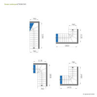 Platzsparende Mittelholmtreppe - Dixi Plus