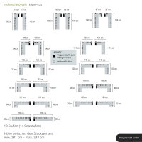 Platzsparende Mittelholmtreppe - Edge Plus