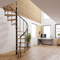 Platzsparende Spindeltreppe - Nova INOX