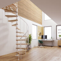 Platzsparende Spindeltreppe - Nova INOX