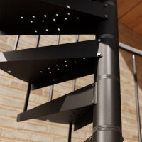 Spindeltreppe für Außen - F20 Galva Color