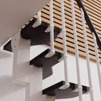 Platzsparende Mittelholmtreppe - Loft