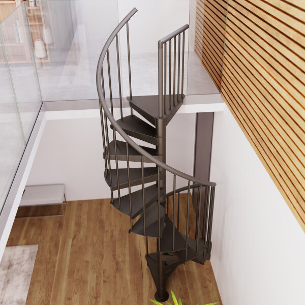 Platzsparende Spindeltreppe - F20