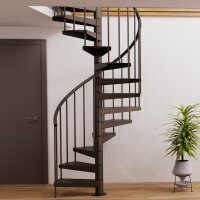 Platzsparende Spindeltreppe - F20
