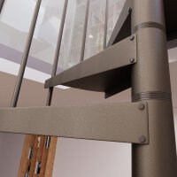 Platzsparende Spindeltreppe - F20