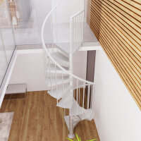 Platzsparende Spindeltreppe - F20