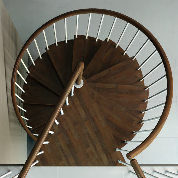 Platzsparende Spindeltreppe - C20