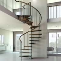 Platzsparende Spindeltreppe - C20
